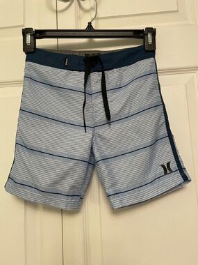 HURLEY Boys’ SHORELINE Striped Board Shorts Size 5